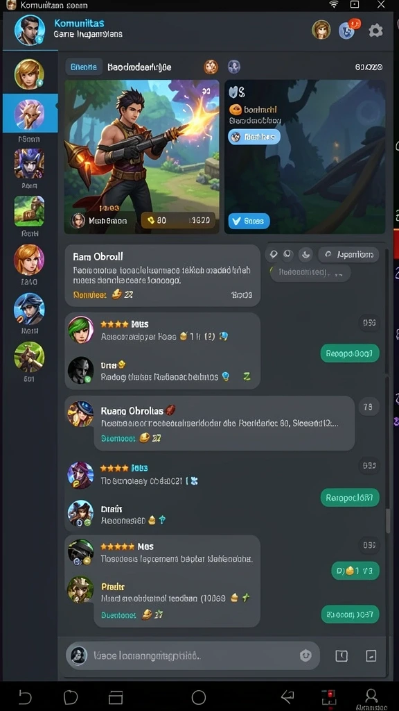 Fitur multiplayer yang memungkinkan interaksi antar pemain.