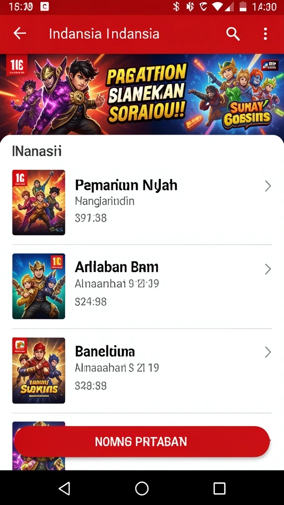Pertarungan epik melawan musuh yang menantang.