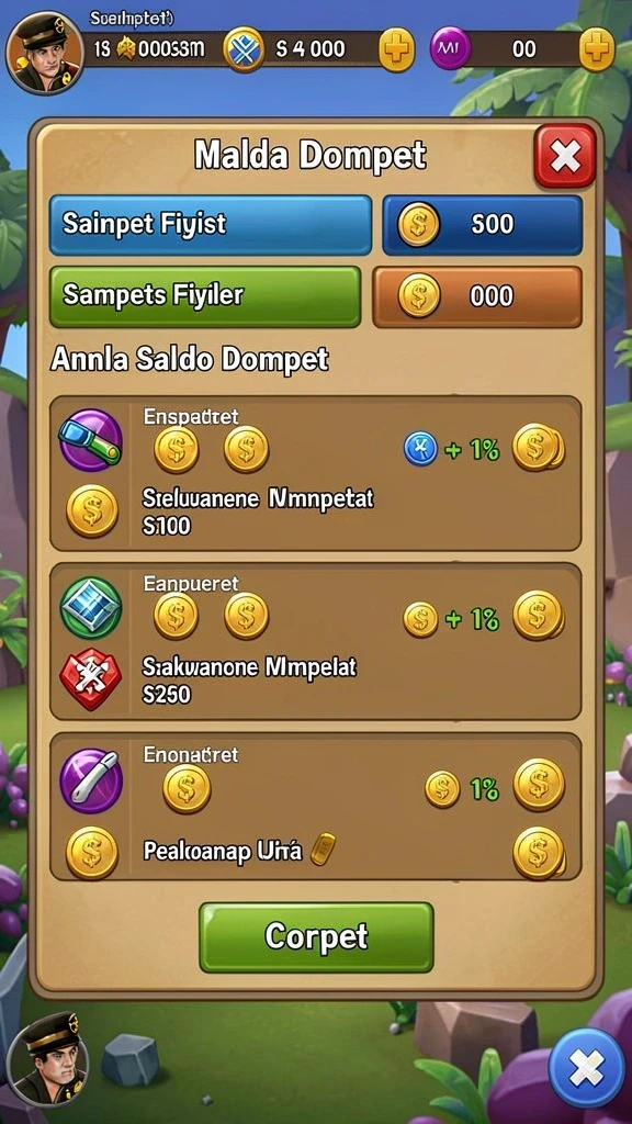 Tampilan awal yang menarik dan penuh warna.