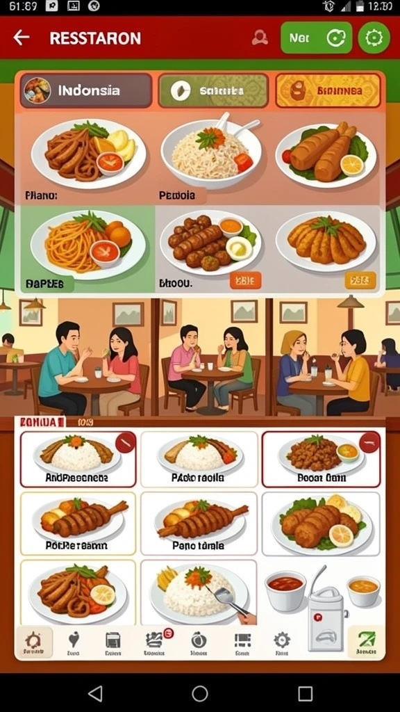 Antarmuka permainan yang intuitif dan menarik.
