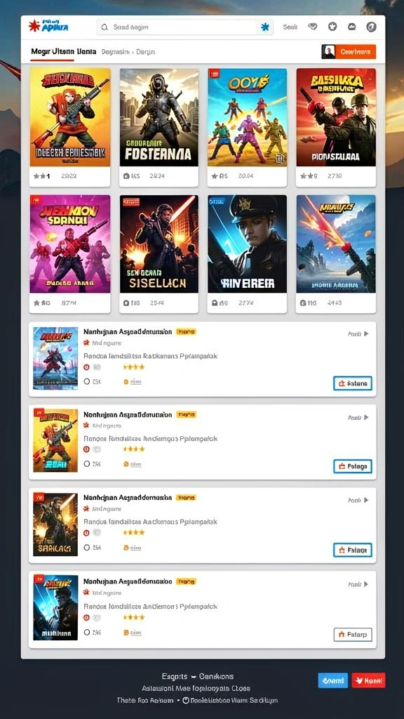 Screenshot dari karakter unik yang dapat dipilih.