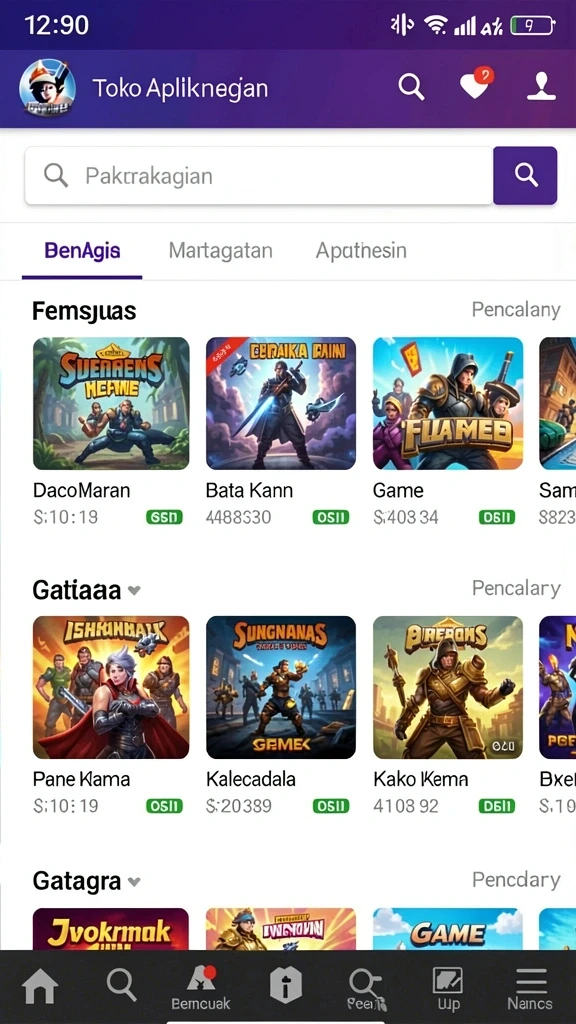 Tampilan antarmuka yang modern dan menarik.