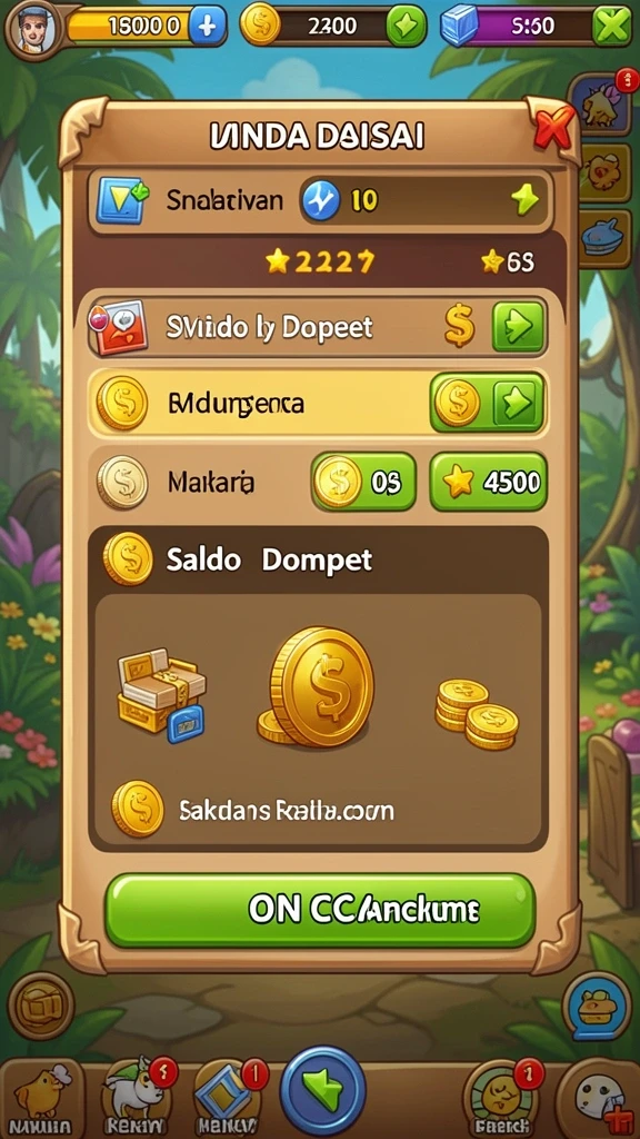 Tampilan menarik dari meja poker saat bermain.