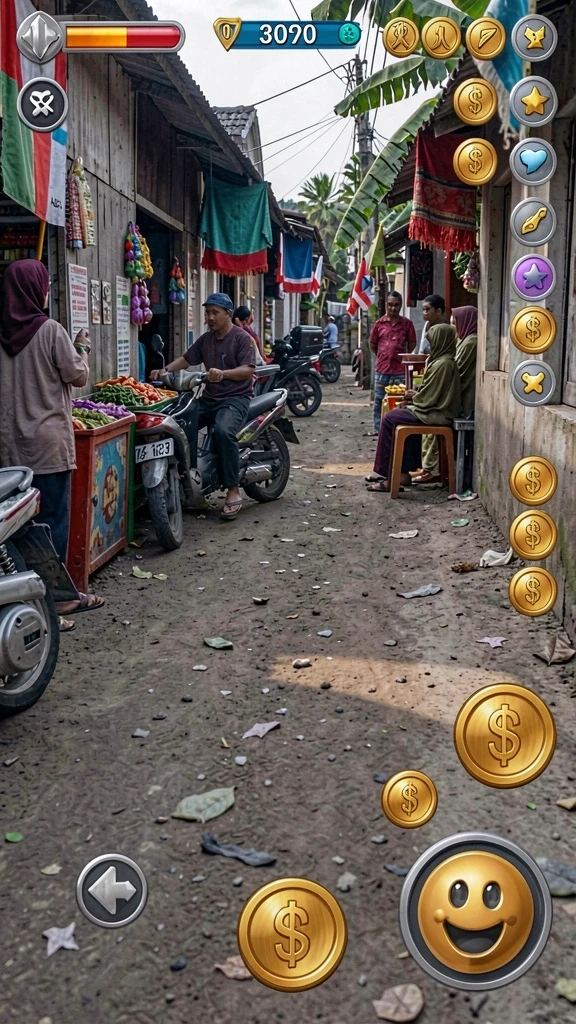 Screenshot menampilkan berbagai senjata yang bisa dipilih.