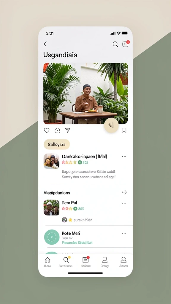 Tampilan antarmuka pengguna yang menarik.