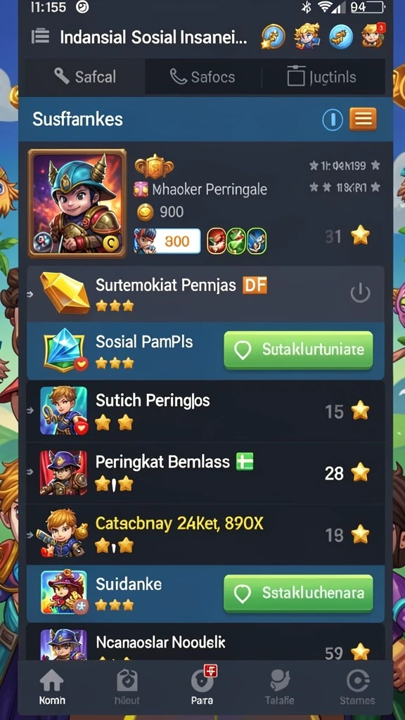 Desain lingkungan yang indah dan detail.