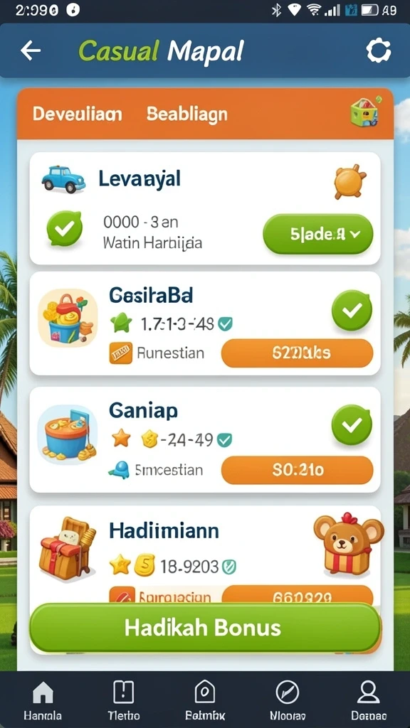 Misi menantang yang dapat meningkatkan keterampilan bermain.