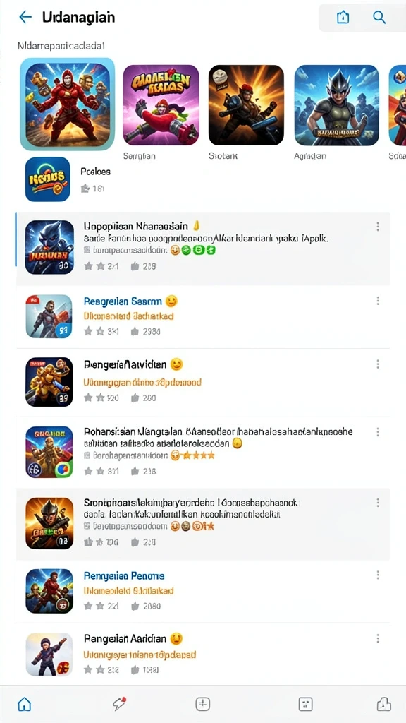 Screenshot menunjukkan antarmuka permainan yang menarik.