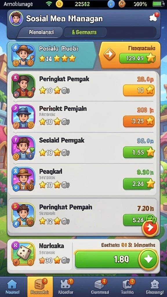 Salah satu level permainan yang menantang dan seru.