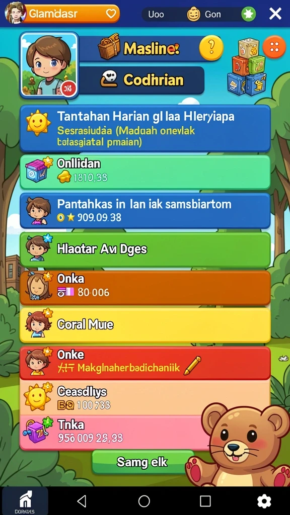 Screenshot menunjukkan karakter utama dalam pertempuran epik.